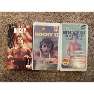 Rocky I II III MGM / CBS Fox VHS Lot Collection 1 2 3